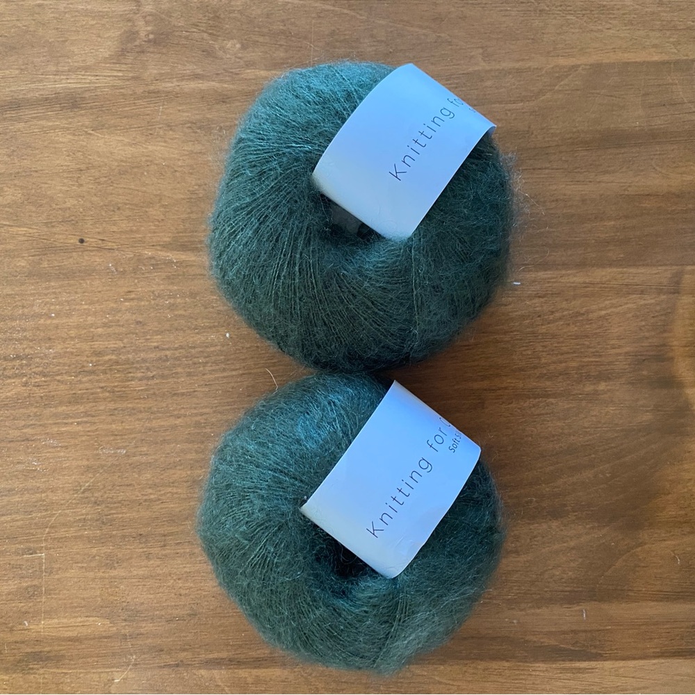 KFO Silk Mohair in Bottle Green colorway